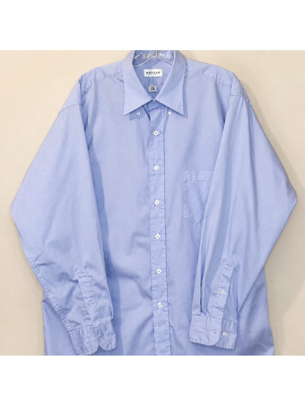 Van Heusen Men's XL Light Blue Pinpoint Oxford Dress